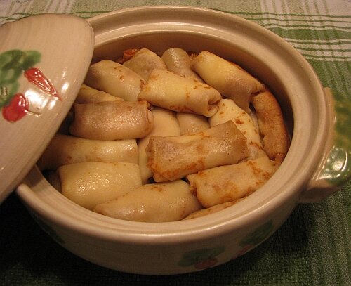 Налистники - блины с творогом