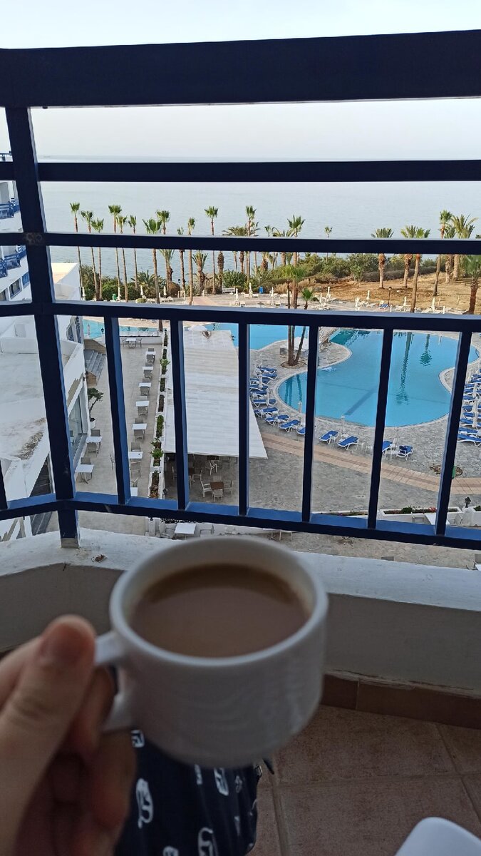 Первое утро на курорте.