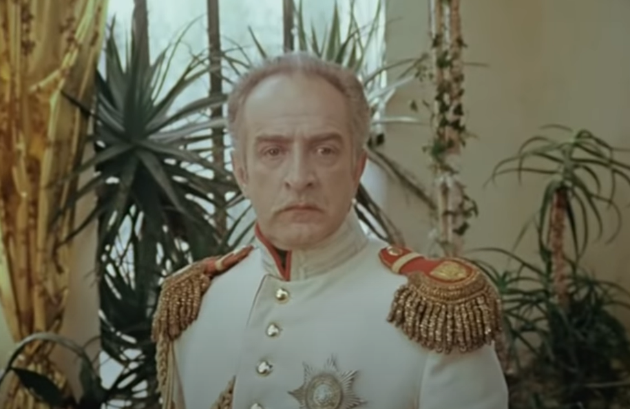 Полковник Джеральдин (Игорь Дмитриев), кадр из фильма "Приключения принца Флоризеля" (1979)