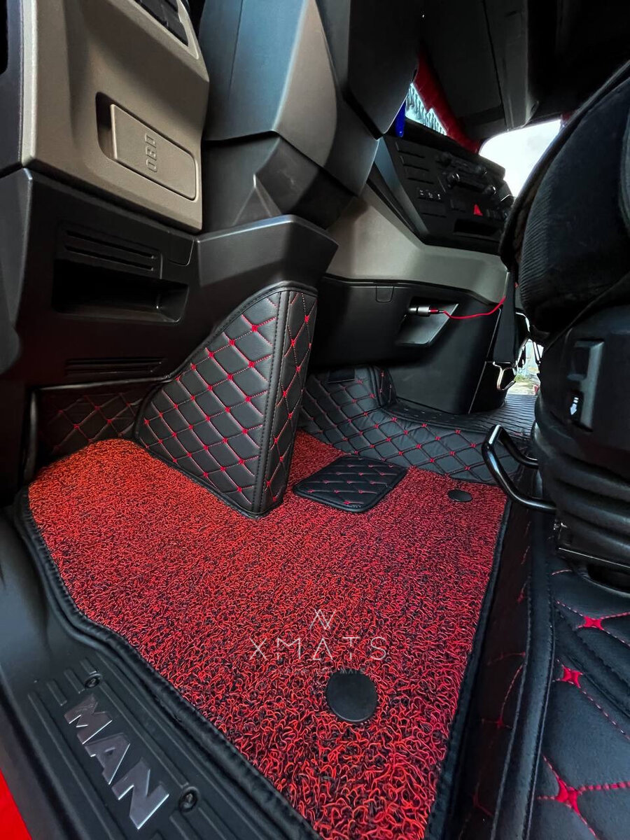 3D коврики из экокожи на MAN TGX