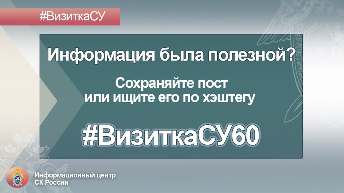 Следственное управление СК России по Псковской области в проекте  ﻿#визиткасу﻿ | Информационный центр СК России | Дзен