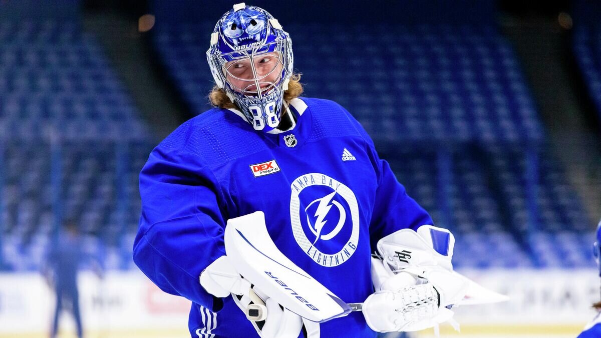    Андрей Василевский© Фото : Twitter ХК "Тампа-Бей Лайтнинг"