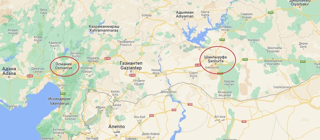    Шанлыурфа на карте:Google Maps