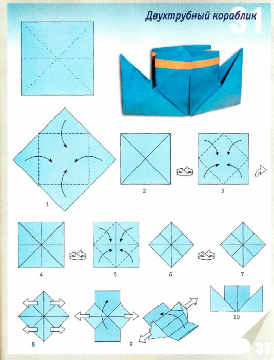 Как своими руками сделать кораблик из бумаги и пошаговая инструкция