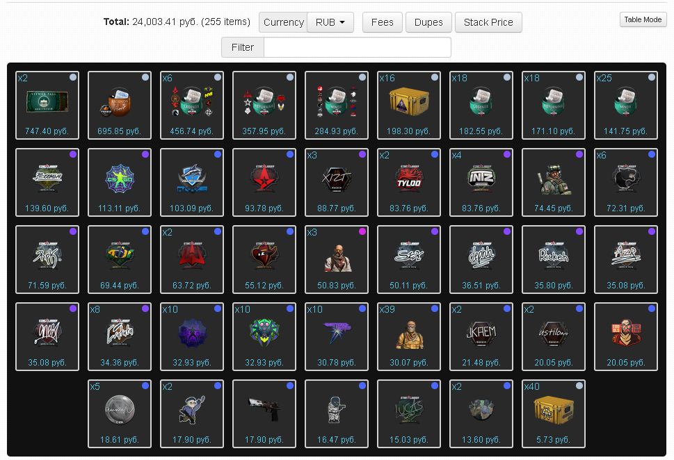 Склад-аккаунт для инвестиций