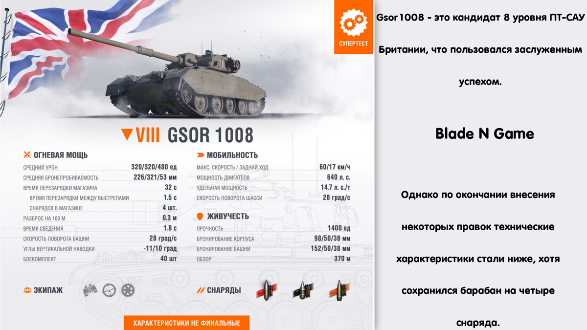 Gsor1008 - это танк 8 уровня.