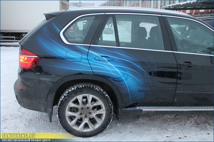 Нанесение аэрографии на BMW X5 E70
