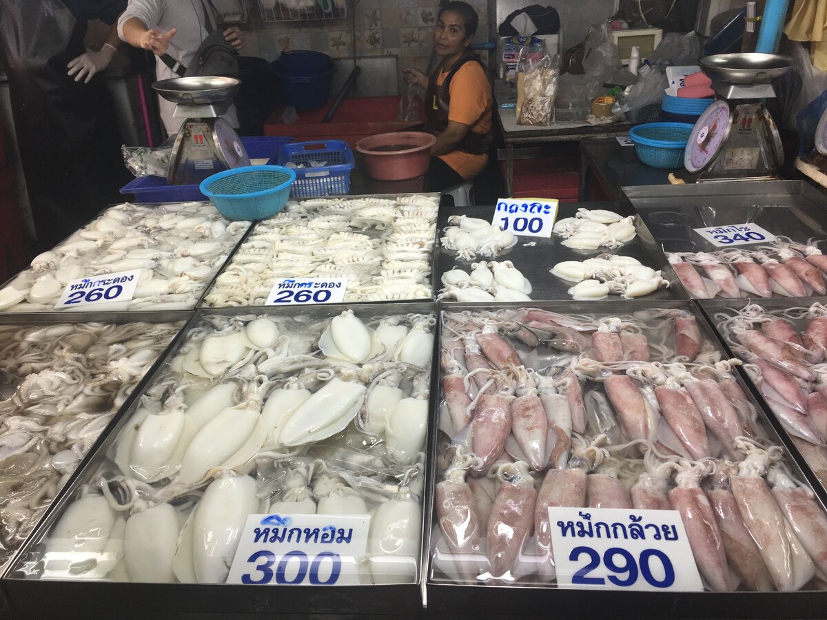 рыбный рынок в паттайе