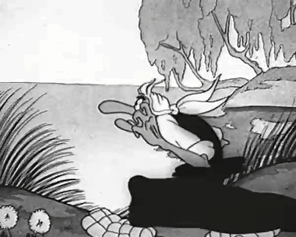 Кадр из мультфильма "Ивашко и Баба Яга" 
