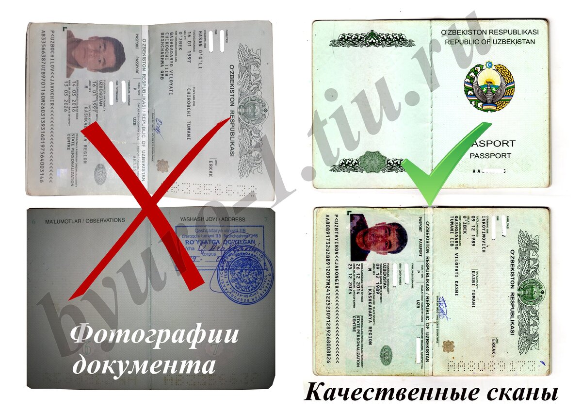 Для подачи на гражданство-только качественные сканы в натуральную величину документа