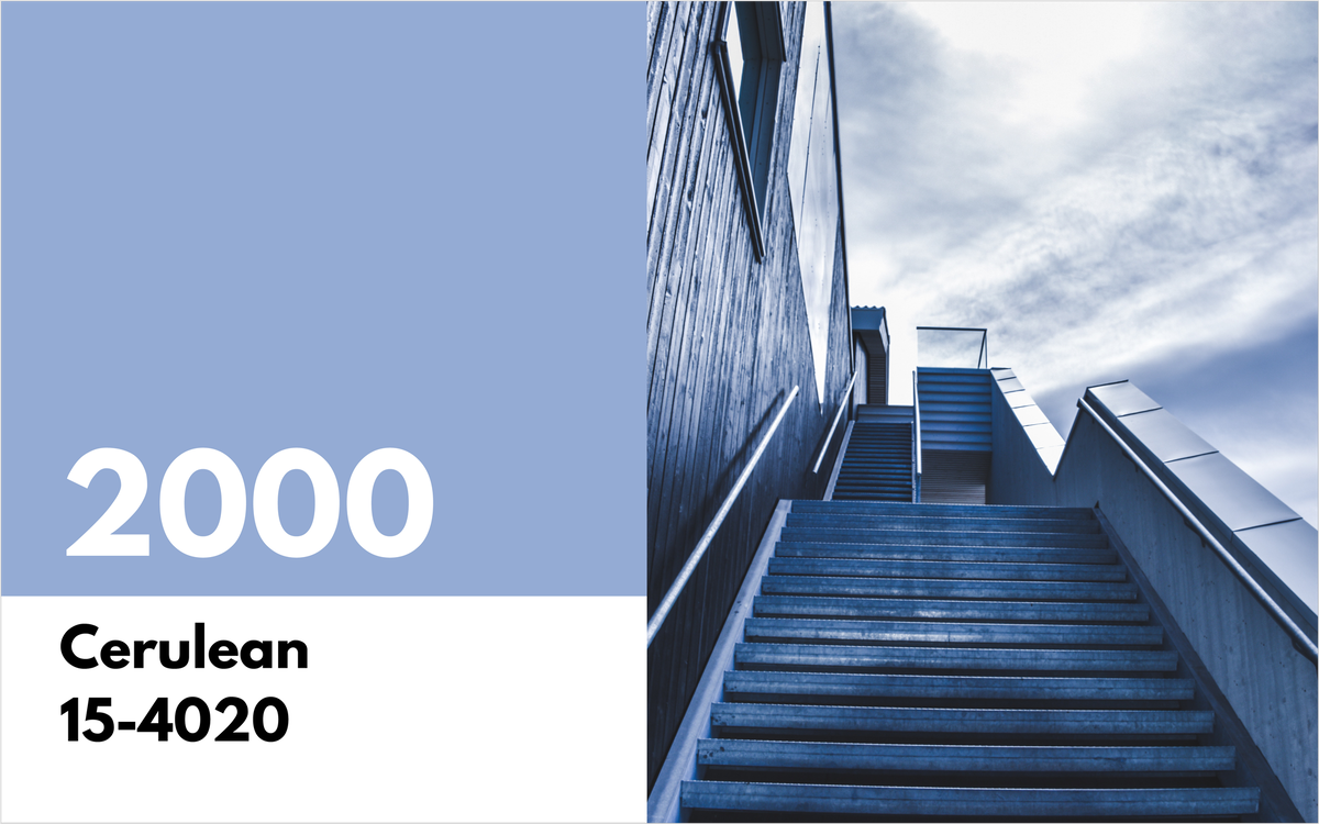 2000 год. Цвет года - Лазурный.