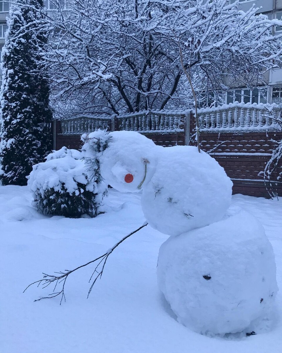 Снеговик. Фото https://instagrabber.ru/CKn0DFjJKCK