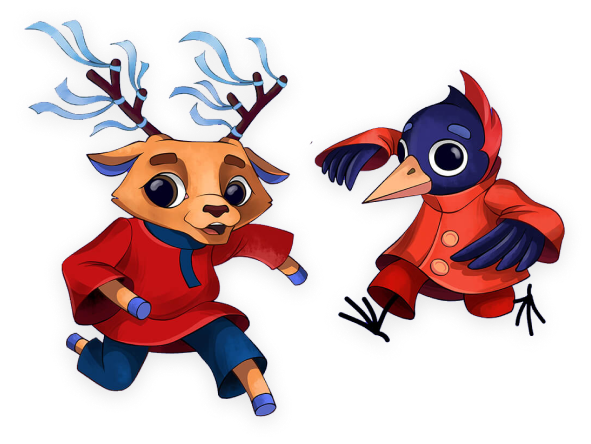 Дятел Гор и оленёнок Нино – талисманы 800-летия Нижнего