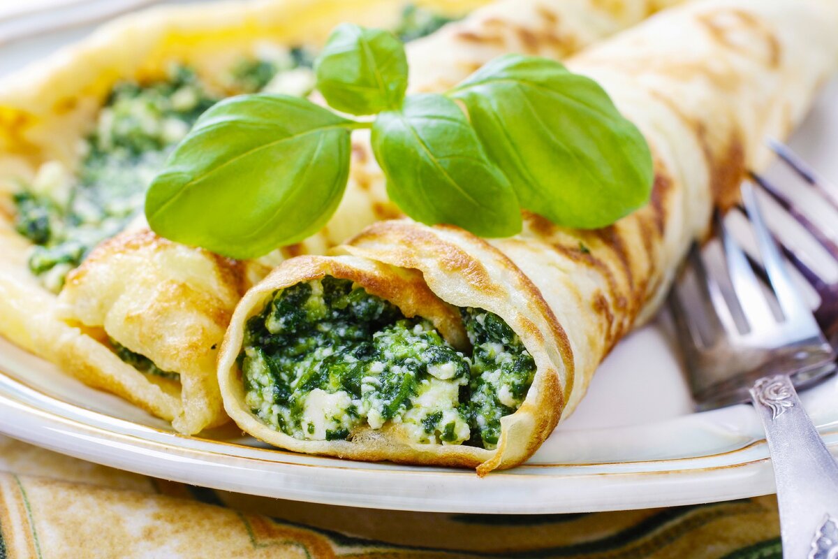 Шпинат и сыр