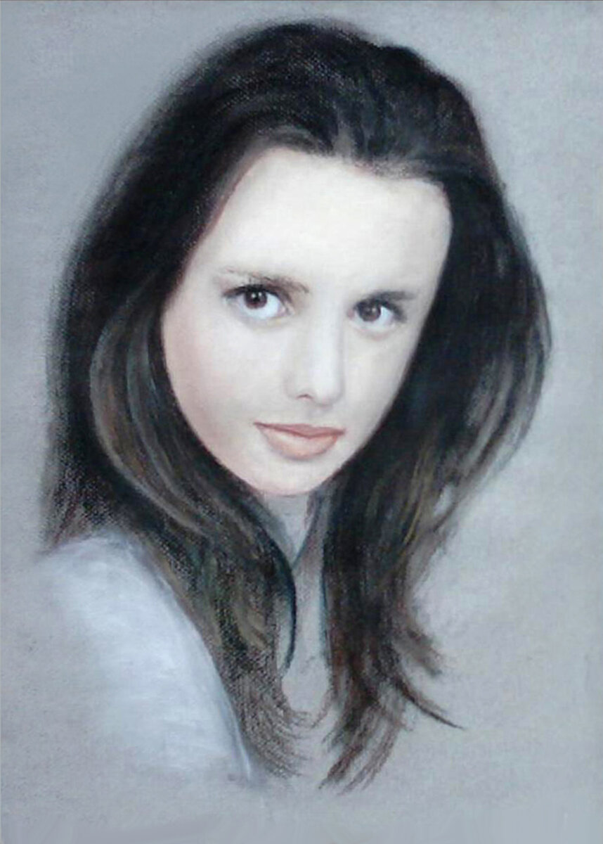    Портрет Анны Маранцевой , пастель 60х45, художник Александр Нэ