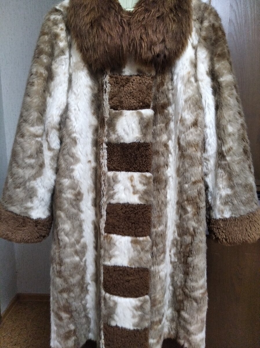 Новый мех скомбинирован со старым