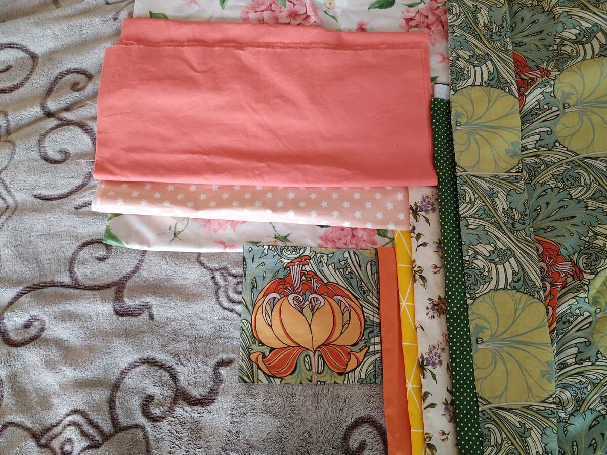 Подбираем ткани  компаньоны.