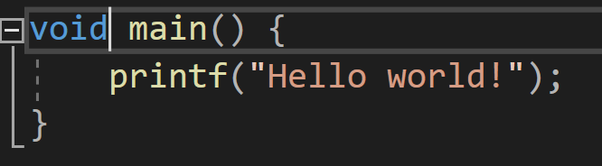 Вывод строки "Hello world!"