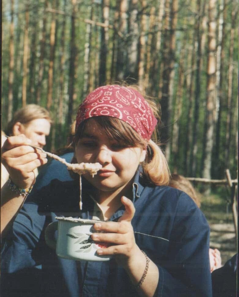 Завтрак туриста - каша с чем то😂