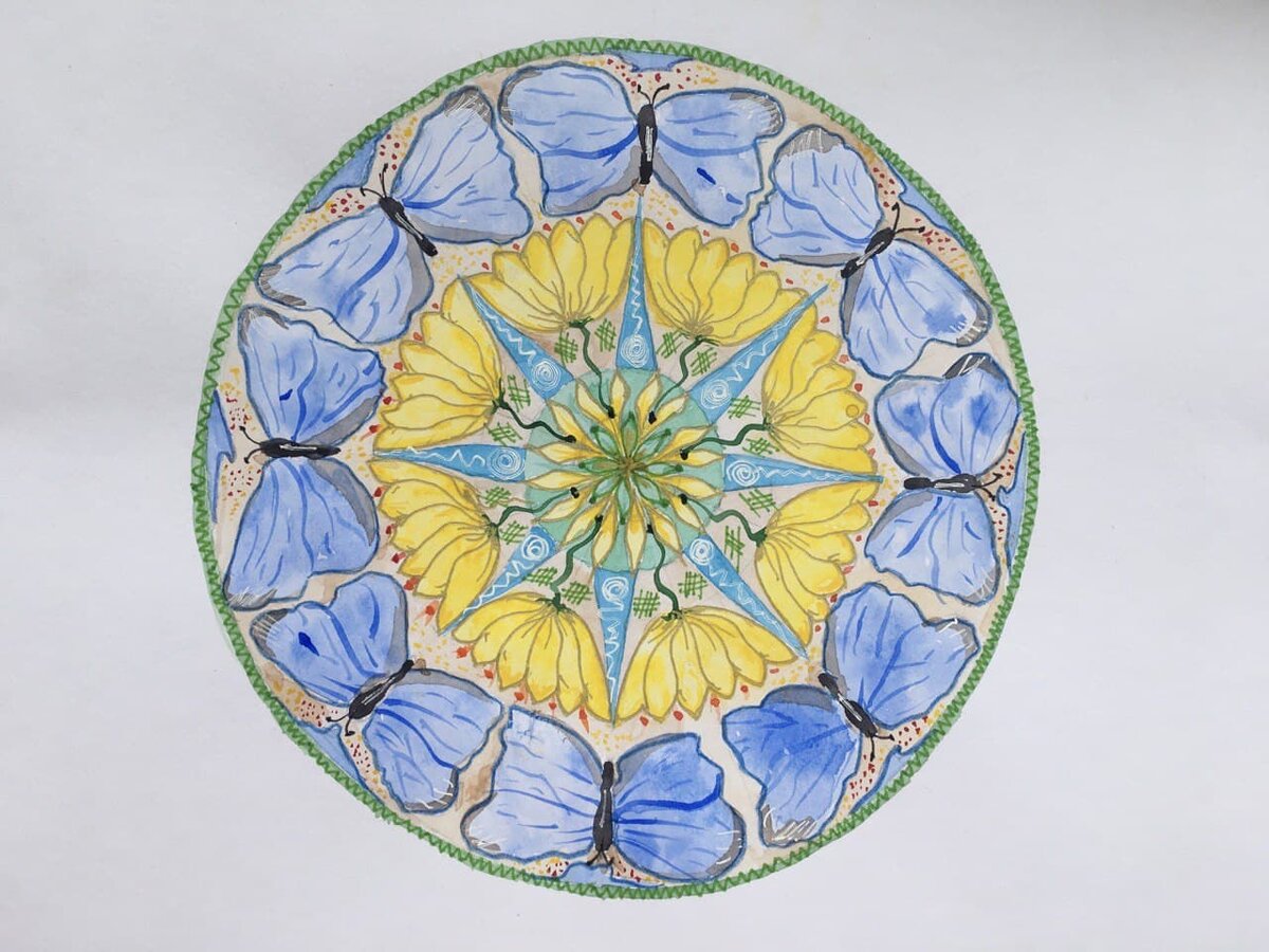 Фото автора. Вторая работа, выполненная на курсе «Исполнение желаний и активизация с помощью мандал».