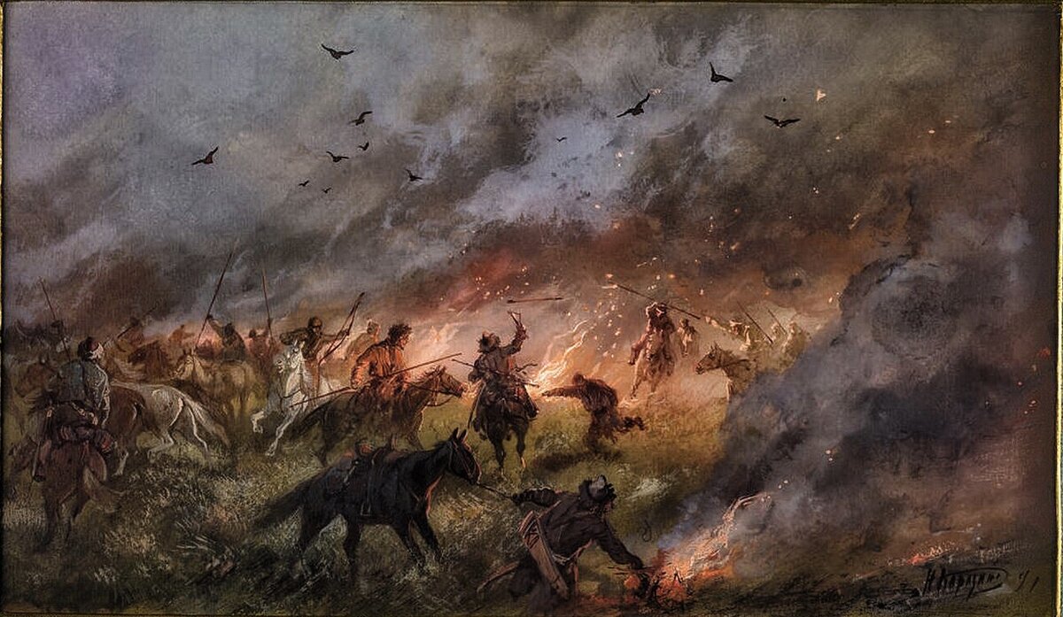 Сражение под татищевой крепостью. Бой у Солениковой ватаги. Пугачев 1774.