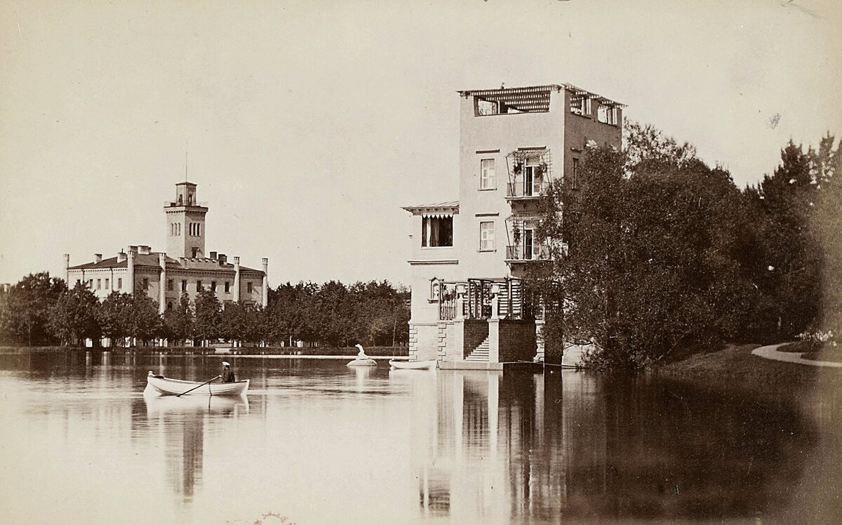 Петергоф. Ольгин пруд. 70-е годы XIX века.