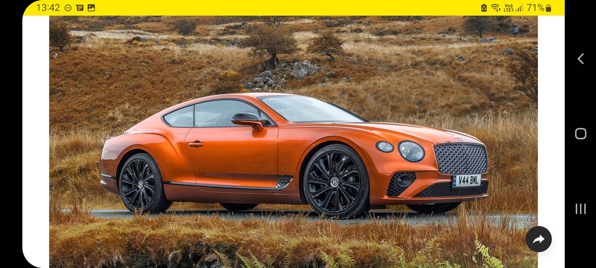 Bentley Continental GT Mulliner.