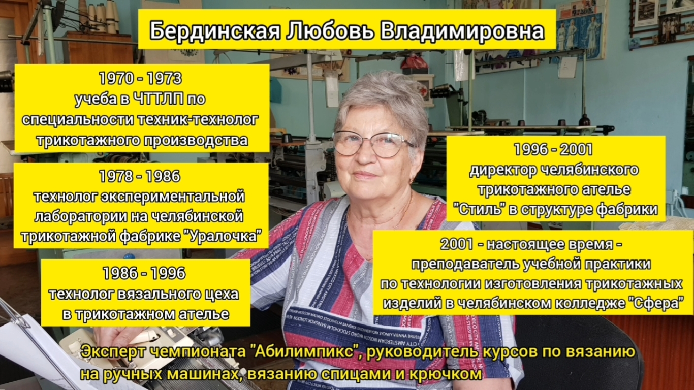 Интервью с профессионалом: технологом по трикотажу / Разговор о работе в  трикотажном ателье и на фабрике в восьмидесятые и девяностые