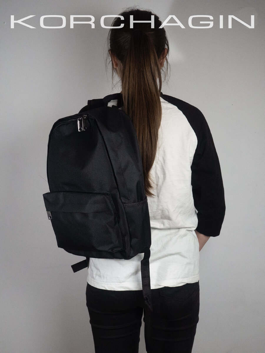 Черный спортивный рюкзак