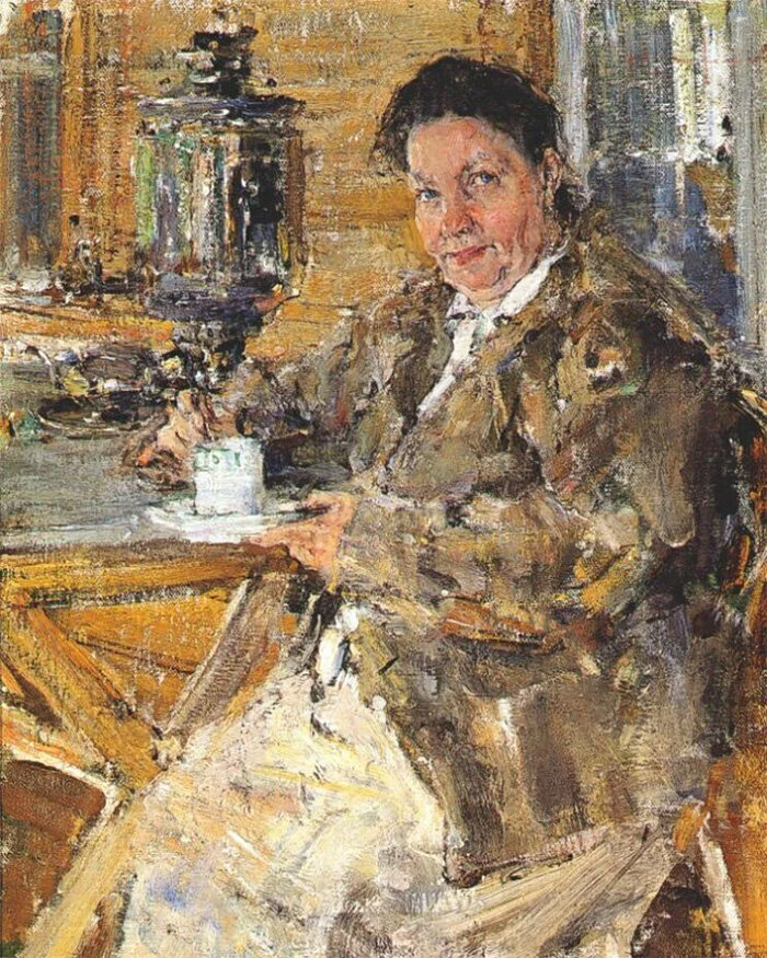 ​Мать художника Прасковья Фешина. Николай Иванович Фешин, 1916