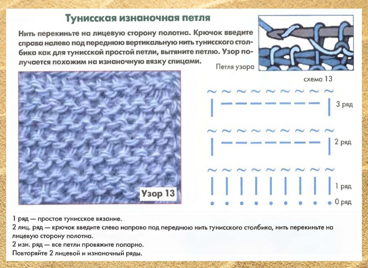 Тунисское вязание – основы и практика