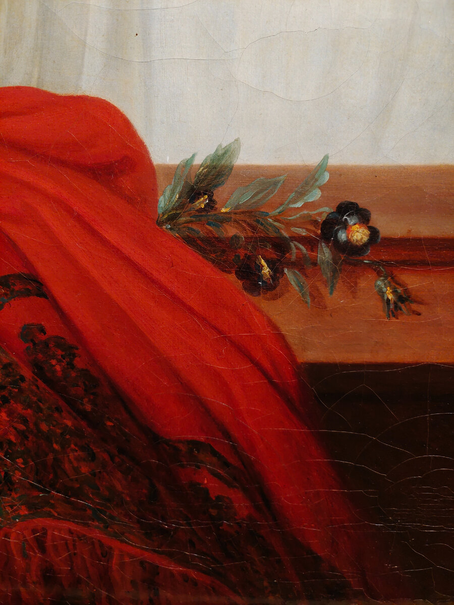 Э. Виже-Лебрен. Портрет Анжелики Каталани, 1806 г. Деталь