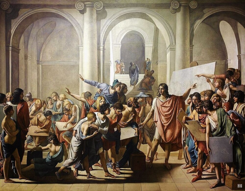 Жан Брок (Jean Broc; 1771— 1850). «Школа Апеллеса»