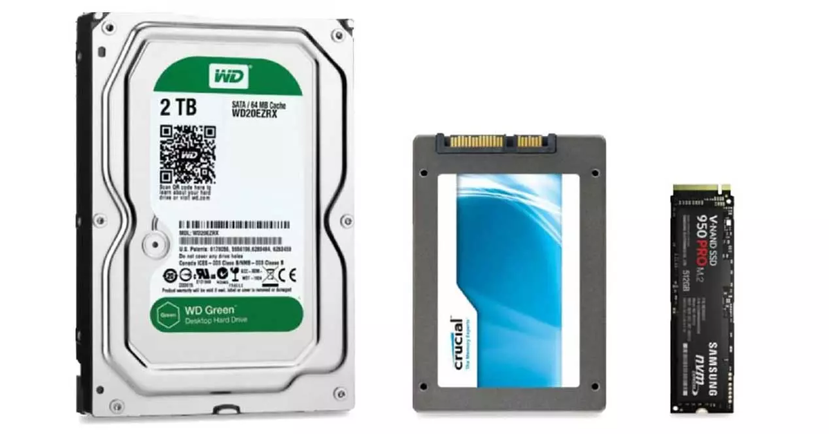 HDD vs SSD vs M.2