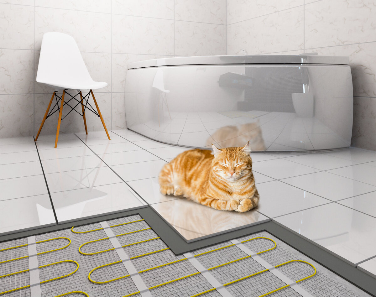 Комфорт от теплого пола оценят все ваши домочадцы ))