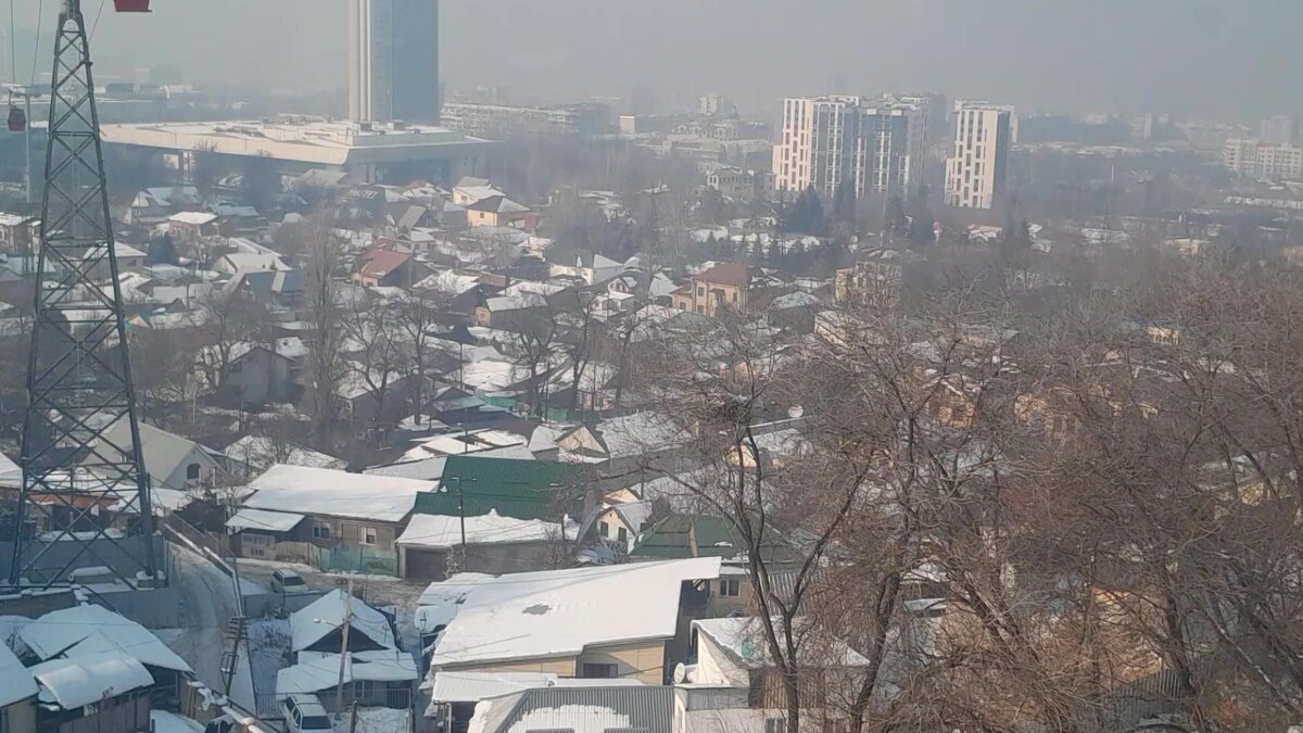 фото  город Алматы  с  вершины Кок Тобе