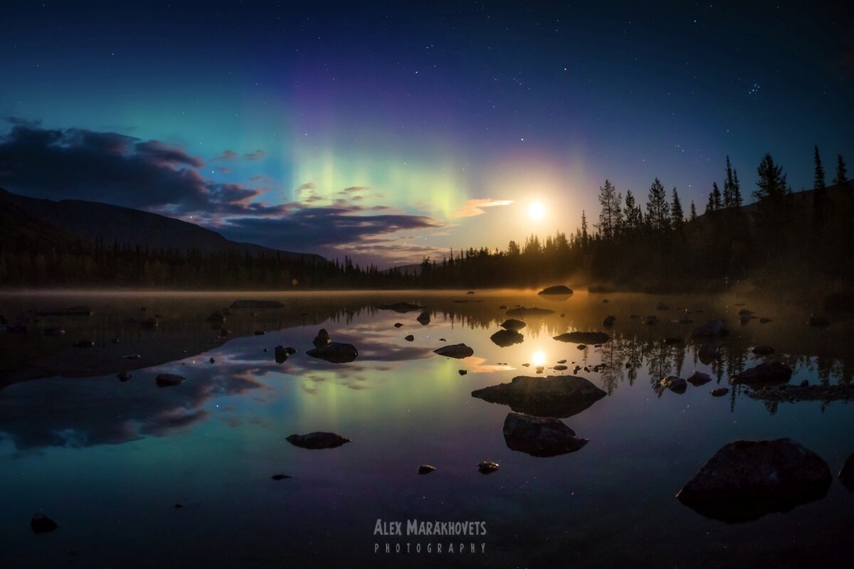 Сияние в Хибинах