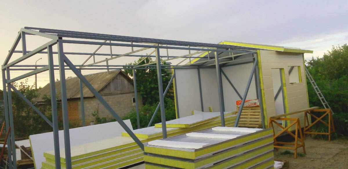 дом из сэндвич панелей