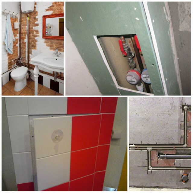 Как закрыть трубы в ванной разные варианты пластиковыми панелями