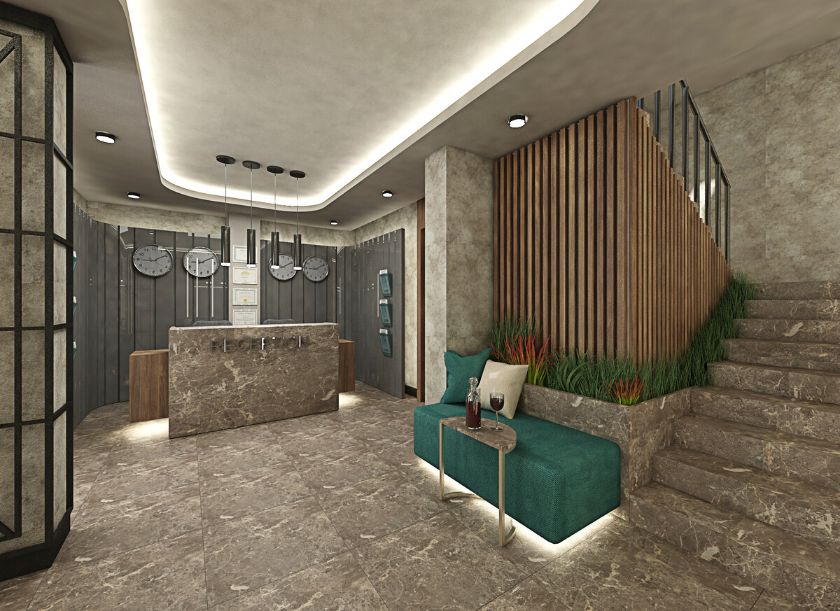 Лобби отеля Der Inn Hotel 4* - фото с официального сайта отеля.