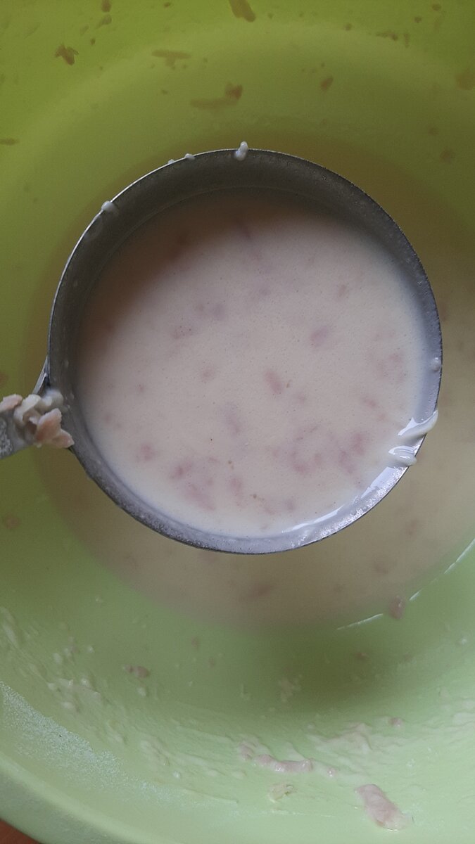 Вот такое тесто у меня получилось