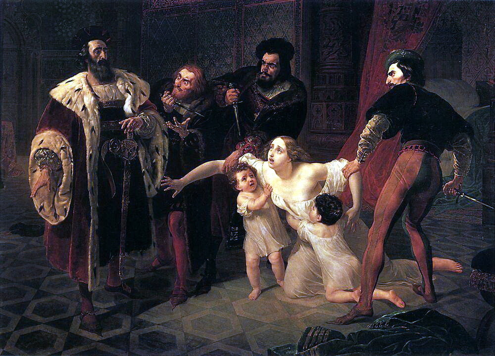 Карл Брюллов. Смерть Инесы де Кастро. 1834. Государственный Русский музей
