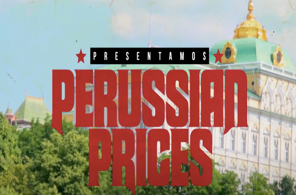 Креативная рекламная заставка  "perussian prices - цены на душу населения" 