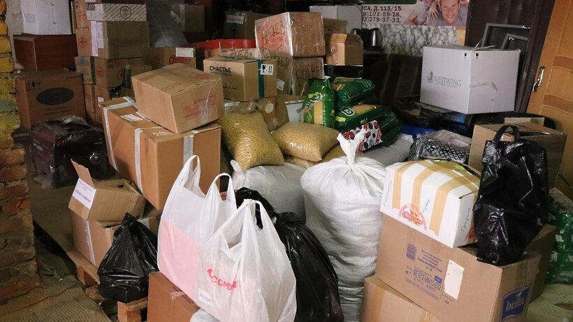    Сбор помощи мобилизованным в Егорьевске ©Василий Тремасов Фото