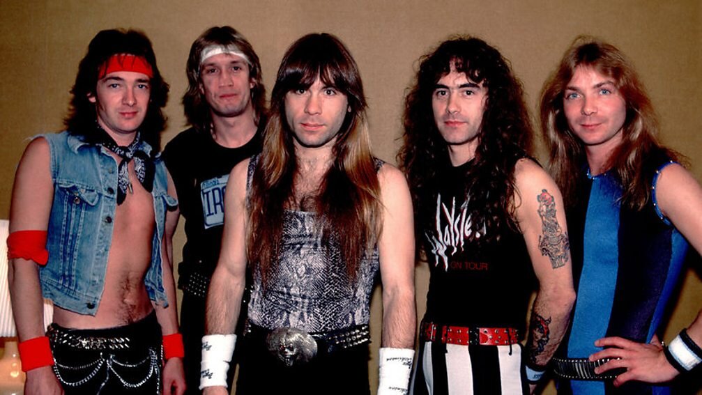 Iron Maiden: Adrian Smith, Nicko McBrain, Bruce Dickinson, Steve Harris, Dave Murray