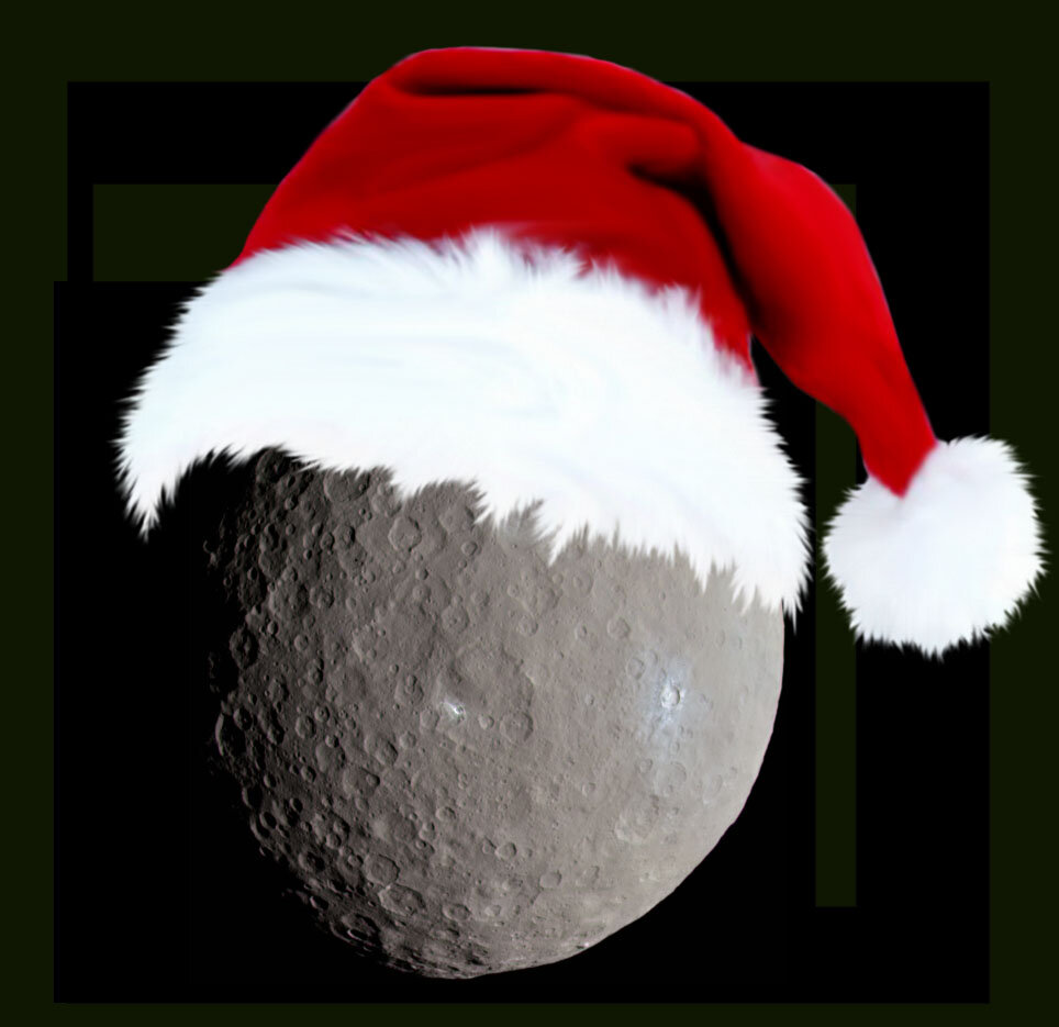  Использован снимок Цереры в натуральном цвете, сделанный АМС Dawn 4 мая 2015 года