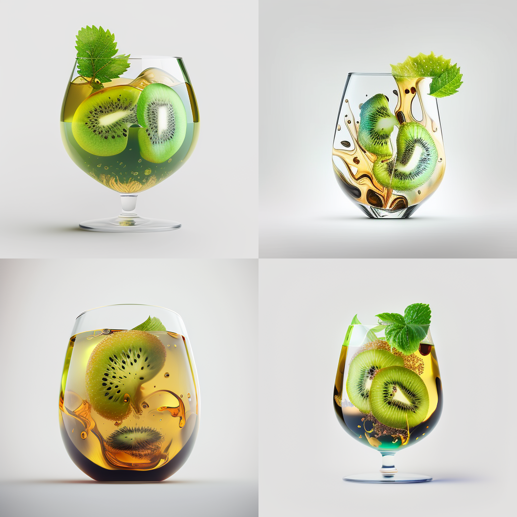 нейросеть сгенерировала напитки из киви