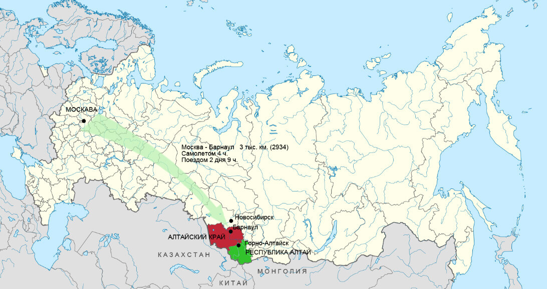 Барнаул карта россии