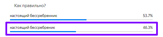 Статистика ответов.