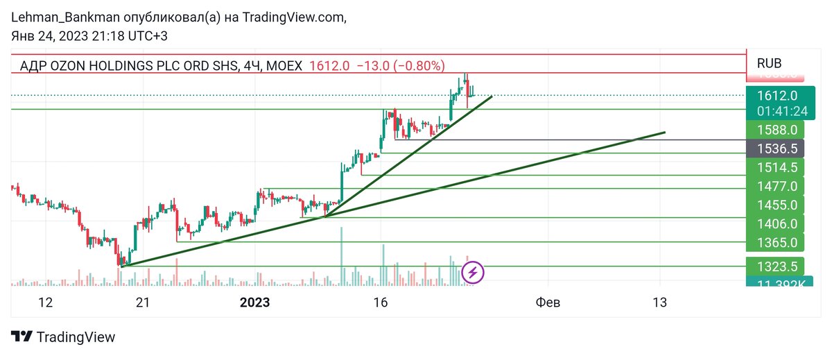 4-х часовой график OZON